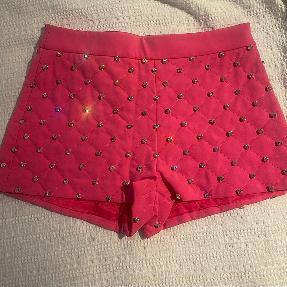 Moschino 2015 BARBIE crystal shorts